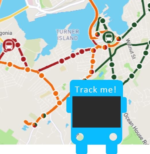 Picture of bus with words 